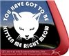 Kitty Cat Face Car Truck RV iPad Tablet Laptop Window Decal Sticker