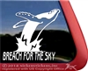 Humpback Whale Car Truck RV Trailer Window Laptop iPad Tablet Decal Sticker