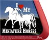 Miniature Horses Window Decal