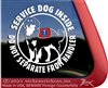 Shepherd Mix Service Dog Car Truck Window Decal Sticker