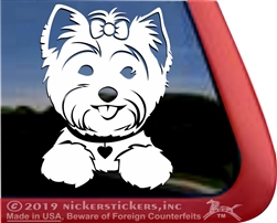 Yorkie Yorkshire Terrier Custom Dog Vinyl Car Truck RV Window Decal Sticker