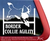 Border Collie Agility Dog Window Decal