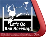 Border Collie Agility Dog Window Decal