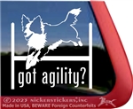 Border Collie Agility Dog Window Decal