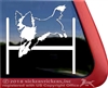 Border Collie Agility Dog Window Decal