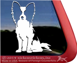 Papillon Window Decal