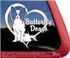 Papillon Window Decal