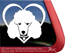 Custom Toy Poodle Dog iPad Car Truck Window Decal Sticker