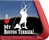 Boston Terrier Window Decal