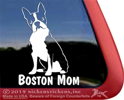 Boston Terrier Window Decal