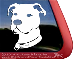 Custom Pit Bull Dog Head APBT iPad Car Truck RV Window Decal Sticker