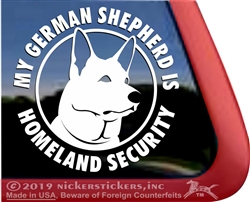 German Shepherd Window Decal