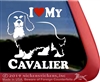 Cavalier King Charles Spaniel Window Decal