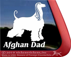 Afghan Hound Dog iPad Car Truck RV Window Decal Sticker