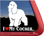 American Cocker Spaniel Vinyl Car Truck RV Laptop Tablet Window Decal