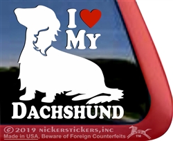 Dachshund Window Decal