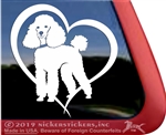 Custom Miniature Poodle Dog iPad Car Truck Window Decal Sticker