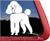 Custom Miniature Poodle Dog iPad Car Truck Window Decal Sticker