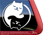 Yin Yang  Kitty Cat  iPad Car Truck Window Decal Sticker