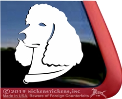Custom Standard Poodle iPad Car Truck Window Decal Sticker