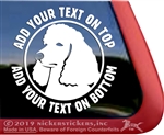 Custom Standard Poodle iPad Car Truck Window Decal Sticker