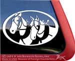 Draft Horse Driving Window Decal