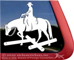 Competitive Trail Horse Trailer Window Decal