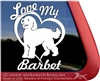 Barbet Dog Vinyl Auto Window Decal