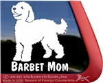Barbet Dog Vinyl Auto Window Decal