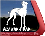 Azawakh Sighthound Window Decal