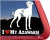 Azawakh Sighthound Window Decal