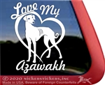 Azawakh Sighthound Window Decal