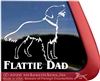 Flat Coated Retriever Dog iPad Car Truck Window Decal Sticker
