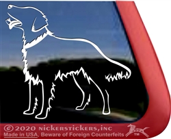 Custom Flat Coated Retriever Dog iPad Car Window Decal Sticker