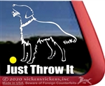 Flat Coated Retriever Dog iPad Car Truck Window Decal Sticker