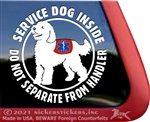 Doodle Service Dog Car Truck RV Window iPad Decal Sticker