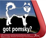 Pomsky Window Decal
