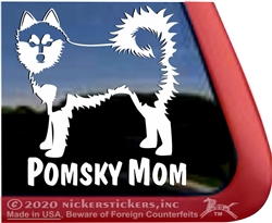 Pomsky Window Decal