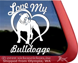 Olde English Bulldogge Window Decal