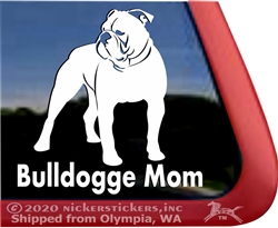 Olde English Bulldogge Window Decal