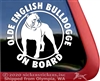 Olde English Bulldogge Window Decal