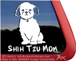 Shih Tzu Mom Dog Car Truck RV Window Decal Stickers