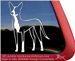 Custom Sighthound Mix Dog Window Decal