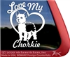 Chorkie Dog Car Truck RV Window Decal Sticker