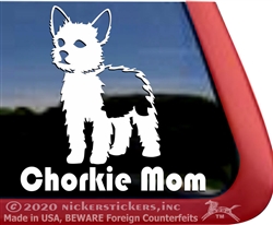 Chorkie Dog Car Truck RV Window Decal Sticker