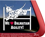 Dalmatian Agility Dog Car Truck RV Window Decal Sticker