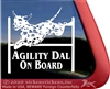 Dalmatian Agility Dog Car Truck RV Window Decal Sticker
