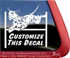 Custom Dalmatian Agility  Dog Car Truck RV Window iPad Tablet Laptop Decal Sticker