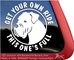 Cane Corso Dog Car Truck RV Window Decal Sticker