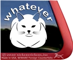 Whatever Kitty Cats Window Decal